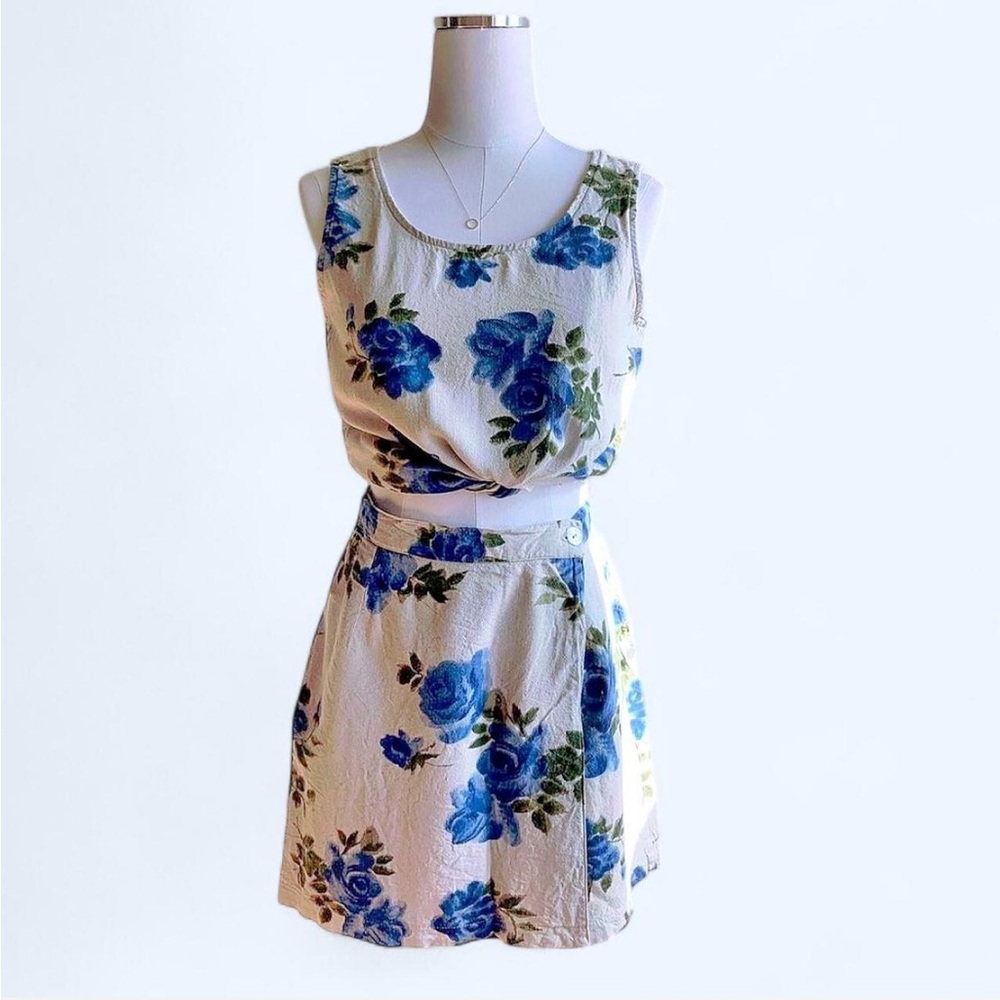 Floral 90s Skort Set